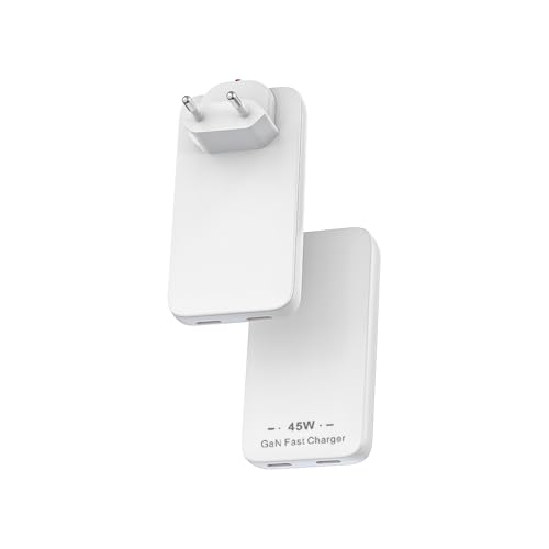 Chargeur USB C 45W ultra fin fini les meubles bloqués par les gros blocs de charge secteur