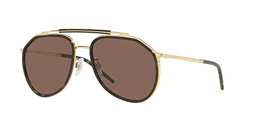Dolce & Gabbana DG 2277 男性 サングラス GOLD/BROWN 57/18/140