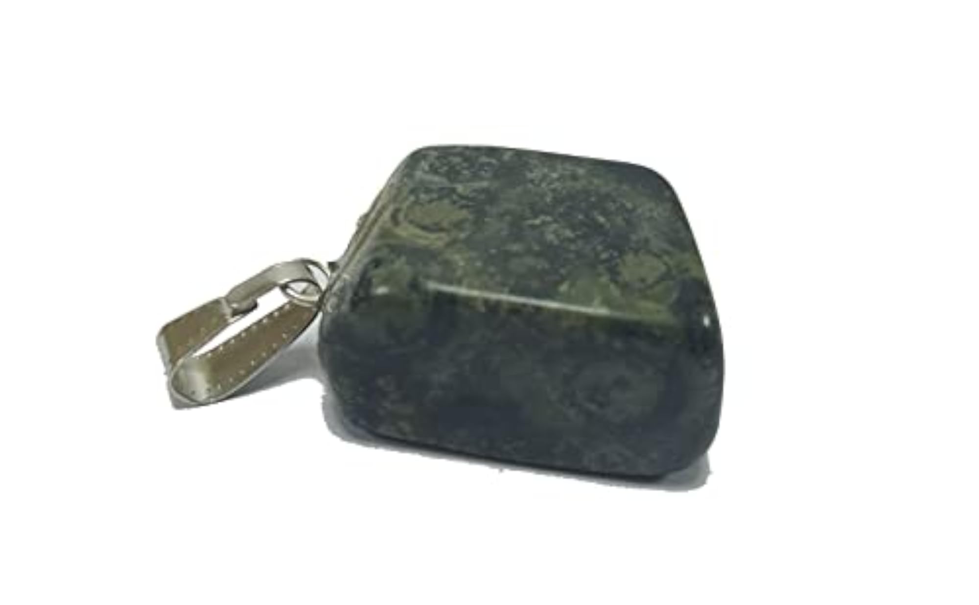Kambaba Jasper Tumbled Round Shape Crystal Pendant Necklace
