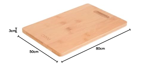 Tabla Cortar Cocina Fabricada En Madera De Bambu 100% Con Asa 30x20 cm.Tabla Cortar,Carne Pescado,Verduras,Frutas,Alimentos - imagen 4