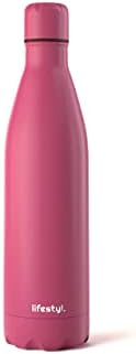 Lifestyl Stainless Steel Water Bottle | 24 Hrs Cold & 12 Hrs Hot| Thermoshield Technology Vacuum Insulated Metal Water Bottles, Leak-Proof Drinks Bottle for Sports, Gym, Yoga, Cycling (1000 ml, Black)