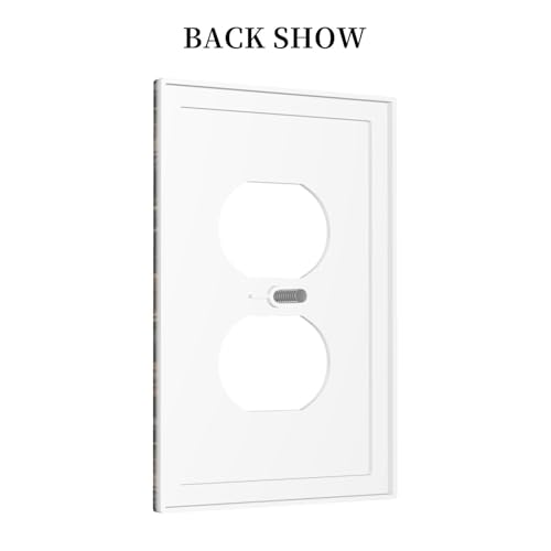 Decorative Outlet Covers Black Gold Jellyfish Squid Deep Sea Creatures 1 Gang Duplex Light Switch Cover Plate Unique Wall Plate Electrical Switch Plate Covers for Bedroom Home Decor