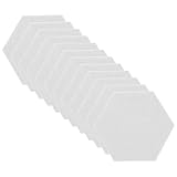 MILISTEN 12Pcs Mémos Acoustiques Hexagonaux Décoratifs Auto S Grand Absorbant Haut Décor Avis Revêtements Isolés Son Broche Enregistrement Amortissement Adhésif Photos - Plafond