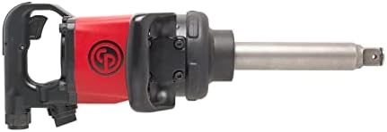 Chicago Pneumatic CP7782-6 Air Impact Wrench (1 Inch), 6 Inch Ext. Anvil, Air Gun Industrial Repair & Assembly Tool, D-Handle , Pinless Rocking Dog, Max Torque Output 1920 ft. lbf/2600 Nm, 5200 RPM