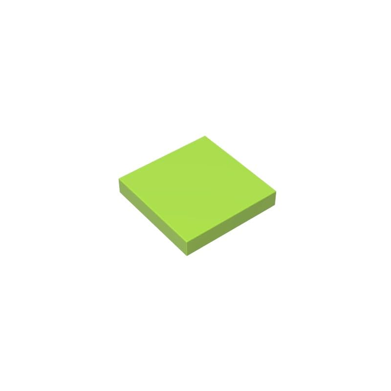 Gobricks 3068 Foundation Plate Tile 2x2 with Groove 50 Pieces GDS-561 Compatible with Lego Building Blocks Color:Lime โ image 1