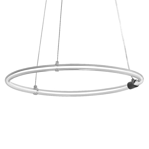 Suspension LED Osram Decor Aura 18W variable en polycarbonate incurvé gris foncé