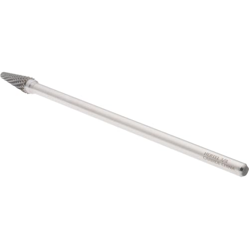 Fresa abrasiva Hertel 3/8 pulg corte doble miniatura 3