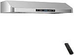 IKTCH 30 Inch Under Cabinet Range Hood with 900-CFM, 4 Speed Gesture Sensing&Touch Control Panel, Stainless Steel Kitchen Vent with 2 Pcs Baffle Filters(IKC01-30)