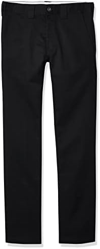 Dickies Big Boys' Skinny Straight Pant, Black, 16