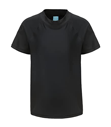 Image of HowJoJo Boys Short Sleeve Rash Guard Shirts Swim Shirt UPF 50+