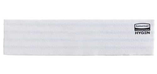 Image of Rubbermaid HYGEN Disposable Microfiber Pad 18 Quick Connect Mop System 50 Count (Pack of 3) with Scrubbing Stripes for Multi-Surface Dry & Wet Cleaning