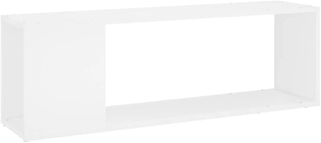 vidaXL TV Cabinet Home Living Room Furniture TV Unit Stand Book Plasma Hifi Stereo Side Cabinet Entertainment Centre White Engineered Wood