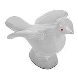 Symbolisme paisible du pigeon : avec une forme de pigeon sur le toit, cet accessoire symbolise la paix et le , adapté à la création d'un environnement serein, décoration d'étagère de figurines d'oiseaux, oiseaux en céramique