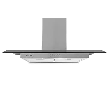 Depurador e exaustor de ar Vidrio inox 90cm 110V Suggar