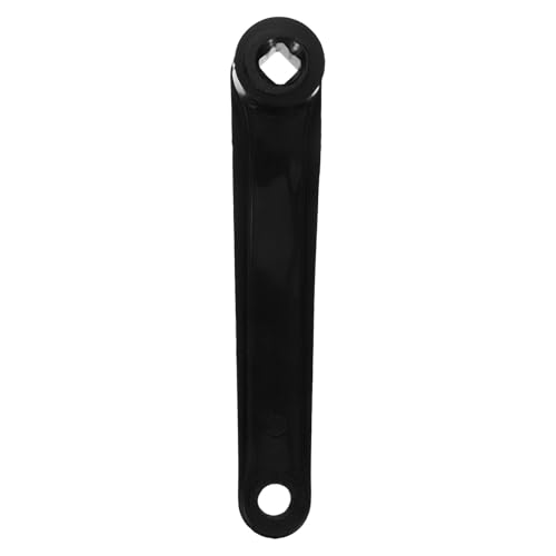 KICHOUSE Manivela Izquierda para Bicicleta Negra de Acero con Agujero Prismático Brazo de Compatible con BMX y Repuestos para Bicicletas de Montaña y Carretera