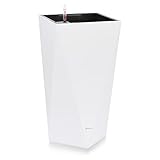 Dexceder 24 Inches Tall Self Watering Planter Diamond High Gloss Indoor Outdoor, Thickened Rhombus L