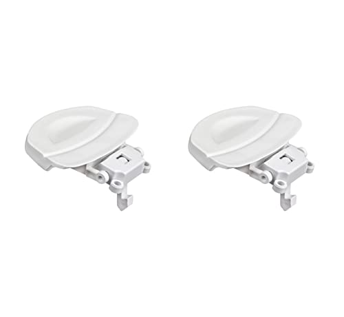 MIRTUX Kit de 2 Maneta de Cierre para Puertas de Lavadora Compatible con Fagor, Aspes, Brandt, Edesa, Smeg - Código del Recambio: 1F1148IT, LA8G000A8, AS0008102
