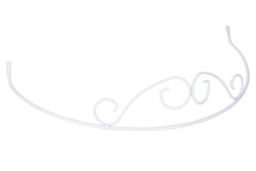 DécoProfi Betthimmel, Rundbogen für Himmelbett, Baldachin, weiß, Stahl...