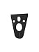 Duravit 0050200000 Noise reduction gasket for wall mounted bidets/toilets, Small, Black