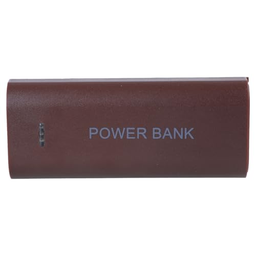 Xjdzineq Funda de carga de batería con salida USB con soporte de luz LED 18650 (no incluido) luz LED