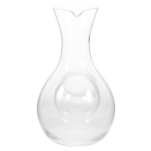 Homoyoyo Wine Cooler Glass Decanter Beverage Cooling Cup for Cold Drinks Wine Serving Carafe Party Drinks Dispenser