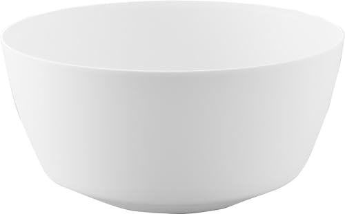 山崎実業(Yamazaki) 傾けて混ぜやすい 調理ボウル M 電子レンジ対応 ホワイト W19.9×D19.9×H9.6cm タワー tower 食洗機対応 1387