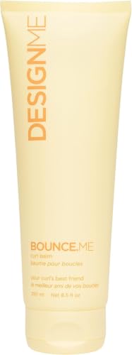 Design.Me BOUNCE.ME Curl Balm and Cream for Curly Hair with Nourishing Argan Oil | Wave, Coil, and Curl Defining Cream | Sulfate Free and Paraben Free (8.5 Fl Oz)