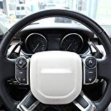 for Land rover Discovery Sport LR4 LR5 Evoque Vogue Velar for Jaguar XE XF F-Pace X761, Aluminum Alloy Steering Wheel Gear Shift Paddles (Black)