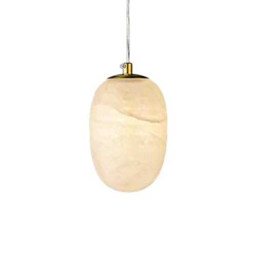 Pafonnier ovale en marbre pour illuminer votre salle à manger