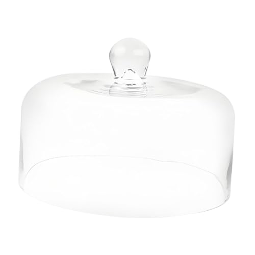 Ioensy Tapa Redonda Transparente para Tartas, Decorativa, Transparente, Tipo Cúpula de Acrílico para Alimentos, Ideal para Tartas de Cumpleaños, Platos para, L