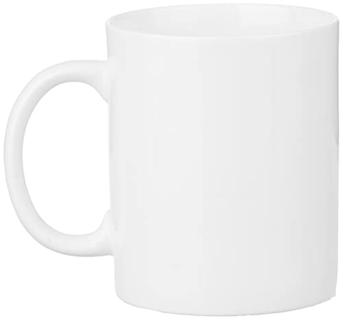 Image of Clay Craft - 330ml - White Coffee /Milk /Tea Mug - Glossy (1 Piece)