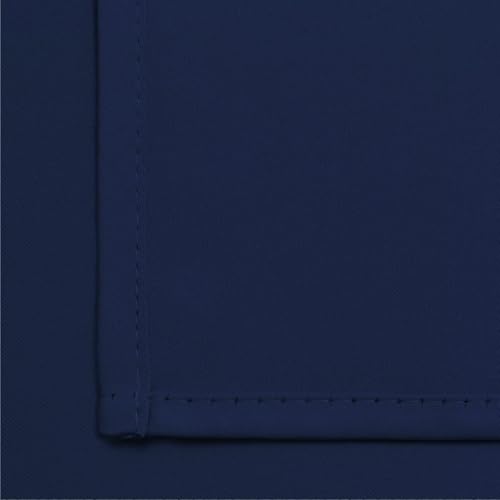 Yakamok 72 Inch Length Blackout Curtains for Bedroom, Thermal Insulated Room Darkening Grommet Top Window Drapes for Living Room,42W x 72L,Navy Blue,2 Panels