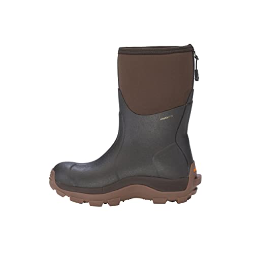 Dryshod Women's Haymaker Mid Hard Working Boots|Rubber | Waterproof | Brown |HAY-WM-BR4