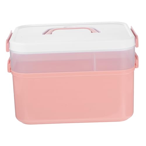 NOLITOY 1 Pc Caja de almacenaje gel para uñas maletín de arte de uñas organizador de manicura cajas almacenaje cajas de almacenaje aceite cuticulas uñas caja de herramientas páginas rosa