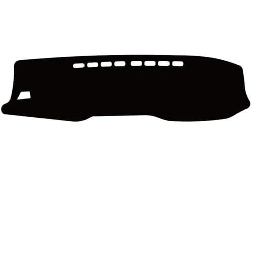 車用滑り止めマット トヨタの場合 ハイラックス用 GUN125用 マイクロファイバーレザー カースタイリング ダッシュボードカバー 保護マット サンシェードパッド(Black Black)