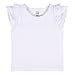 Gerber Baby Girls' Toddler 2-Pack Double Ruffle Tops, White/Pink, 4T