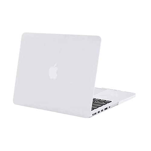 Mosiso Plastic Hard Case Cover Only for MacBook Pro 13 Inch with Retina Display No CD-ROM (A1502/A1425, Version 2015/2014/2013/end 2012), White