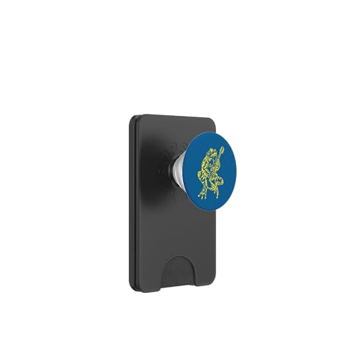 Rana Tocando Guitarrista Reptil Músico Rock PopSockets PopWallet para MagSafe