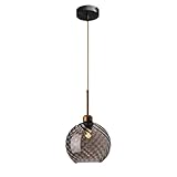 Photo Gallery kljuddgy lampada a sospensione creativa a forma di globo di vetro, lampadario rotondo a forma di sfera di vetro, lampadario singolo for isola da cucina(gris) Photo Gallery kljuddgy lampada a sospensione creativa a forma di globo di vetro, lampadario rotondo a forma di sfera di vetro, lampadario singolo for isola da cucina(gris)