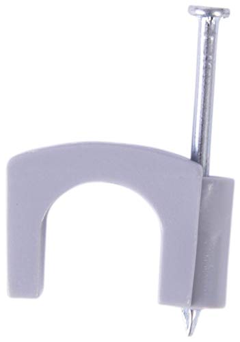 Gardner Bender Psg-15 Coaxial Staple, 7/16 Inch., Secures Rg-8, Triaxial, Up To 25 Pairs Utp, Polyethylene - Uv Resistant, Splinter Free, 15 Pk., Grey #TOP23