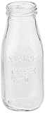 Circleware 92039 Country Milk Bottles, Set of 6, 10.5 oz, Drinking Glasses Glassware for Water Juice, Beer and Bar Liquor Dining Decor Beverage Gifts, 6pc, Dairy Cow Set