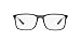 Ray-Ban RX8908 Rectangular Prescription Eyewear Frames, Transparent Grey/Demo Lens, 53 mm