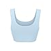 Tshirt Bras for Women Seamless Wire Free High Support 360 Stretch Longline Sport Bra Push Up Bra Full Coverage Underwear for Seniors Plus Size Clothes Fashion Trendy 2025 Summer Daily Blue