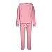 Generisch Trainingsanzug Damen Pullover Sweatshirt und Jogginghose Warm Vlies Kleidungsset