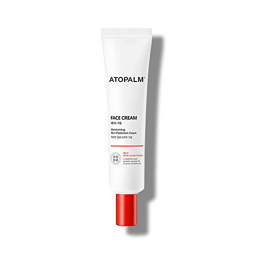 ATOPALM Crema facial 35ml, humectante facial hidratante diario, crema hidratante hipoalergénica de pH bajo con vitamina E, vitamina B5, grado verde EWG, MLE