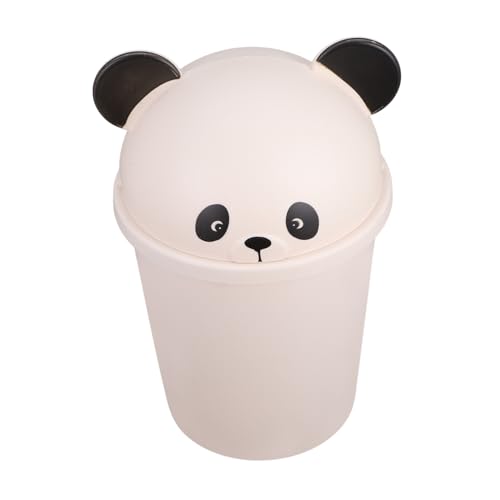 Poubelle en plastique panda 10l cuisine salle de bain cubique