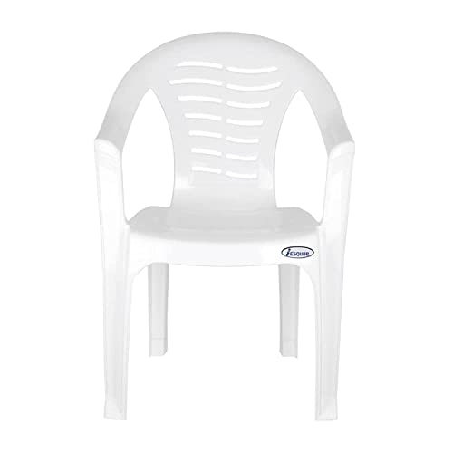 Esqube Wave Chair - Plastic Study Chair White