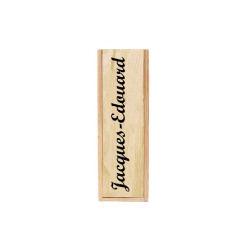Wooden Sliding Crate 1 Bottle of Bordeaux, Burgundy or Champagne – Customisable