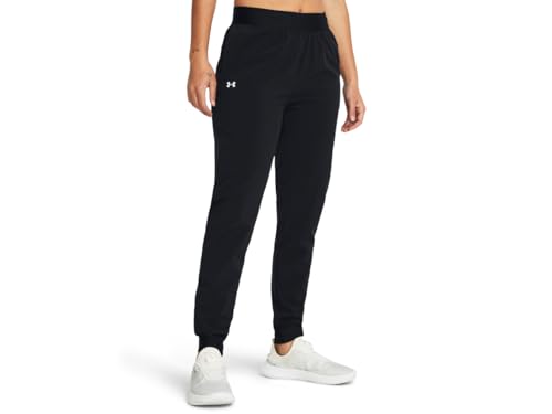 Under Armour Womens Armoursport Woven Pants, (001) Black / / White, X-Small