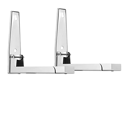Support micro-ondes mural inox réglable pour fixer et stabiliser votre four